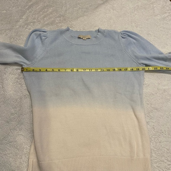 Loft puff sleeve ombré sweater - Picture 5 of 7